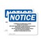 Signmission Flammable Or Combustible Liquids Vapors OSHA Notice Sign, Vinyl Decal, 14in W x 10in L, 2PK OS-2PACK-NS-D-1014-L-12776 - alternate 1